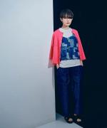 コットンミラノリブ　カーディガン